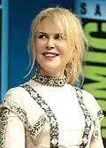 Nicole Kidman smiling at the 2018 San Diego Comic-Con