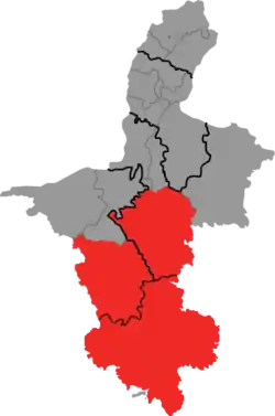 Location of Xihaigu in Ningxia