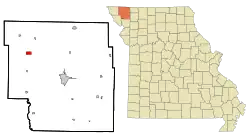 Location of Burlington Junction, Missouri