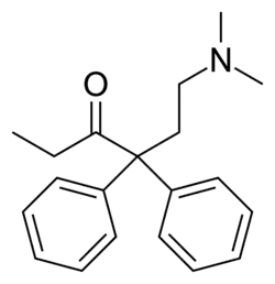 Chemical structure of Normethadone.