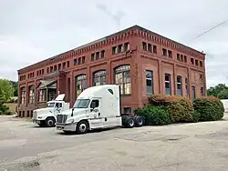 A brick powerhouse building