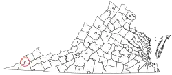 Location in the Commonwealth of Virginia