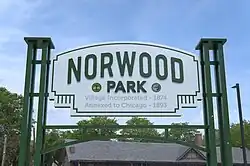 Norwood Park sign in 2025