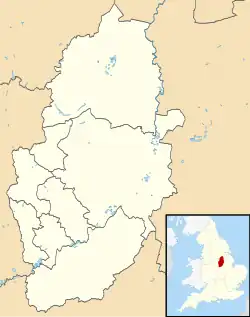Maps of castles in England by county: L–W is located in Nottinghamshire