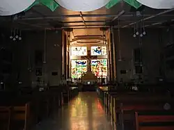 Church interior facing the altar