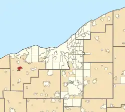 Location in Greater Cleveland