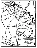 Map 5: Movement from Spotsylvania to the North Anna: 21 May 1864.