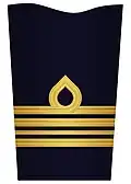Sleeve insignia on innerkavaj m/48 ("inner jacket m/48") for a major. (–2003)
