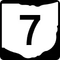 State Route 7 marker