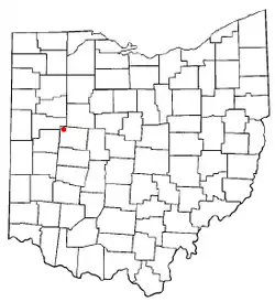 Location of Lakeview, Ohio
