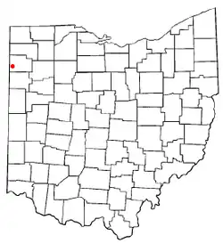 Location of Payne, Ohio