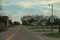 Photograph of a road in Achille