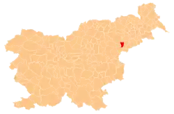 Location of the Municipality of Makole in Slovenia