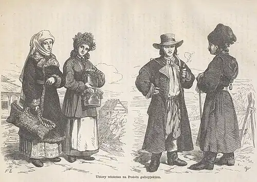 Traditional dresses of Skalat in Galician Podillia