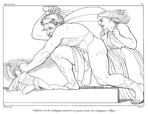 Illustration by John Flaxman for the Odyssey, 1810