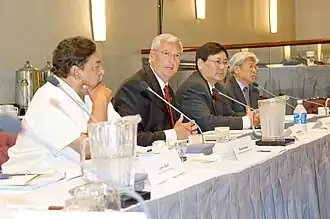 Lee (pictured far right) serving on the National Environmental Justice Advisory Council