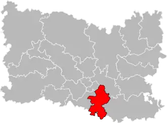 Situation of the canton of Senlis in the department of Oise