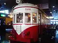 A former Meitetsu tram inside the Kawagoe branch of The Old Spaghetti Factory in Japan in 2006