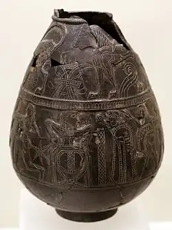 Bucchero olpe, c. 630 BC