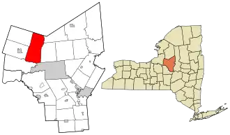 Location in Oneida County and the state of New York.