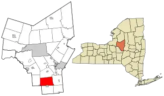 Location in Oneida County and the state of New York.