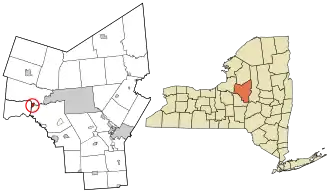 Location in Oneida County and the state of New York.