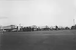 New Dassault Mystère IV A jets for the IAF arrived at Hatzor in April 1956 during Operation Shacharit