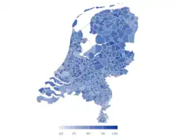 Voter turnout by municipality