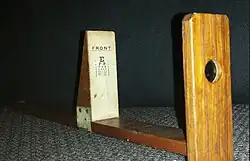 18th century style slide optometer