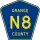 County Road N8 marker