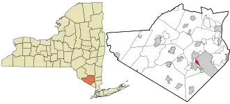 Location in Orange County, New York