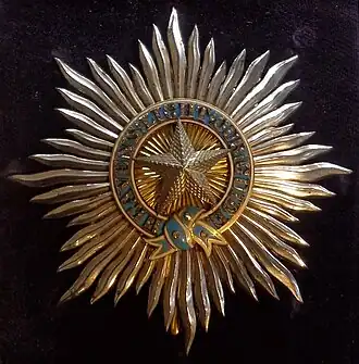 Star of a Knight Commander, circa 1900.