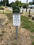 Park rules sign