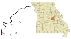 Location of Meta, Missouri