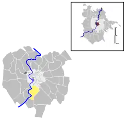 Position of the quartiere within the city