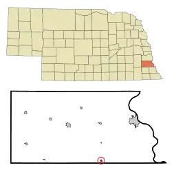 Location of Talmage, Nebraska
