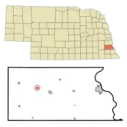 Location of Unadilla, Nebraska