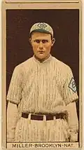 Miller's 1912 baseball card