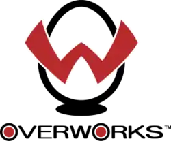 A large letter "O" with a large "W" in front of it and the word "Overworks" below