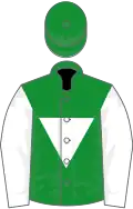 Green, white inverted triangle and sleeves