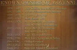 Information board on Moyenne (March 2016)