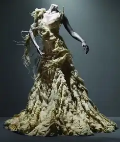 A long dress on a mannequin