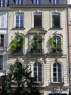Facade of no. 57 Rue de Seine