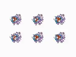 1awr: CYPA COMPLEXED WITH HAGPIA