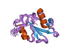 1rja: Solution Structure and Backbone Dynamics of the Nonreceptor Tyrosine Kinase PTK6/Brk SH2 Domain