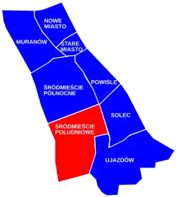 The location of the City Information System of the South Downtown in the district of Downtown.