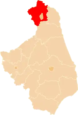 Location within the voivodeship