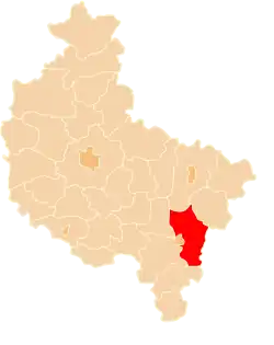 Location within the voivodeship