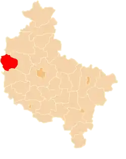 Location within the voivodeship