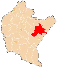 Location within the voivodeship